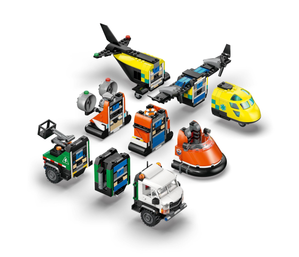 LEGO CITY 60505 Zestaw z samolotem, ciężarówką i poduszkowcem - 1473522 - zdjęcie 12